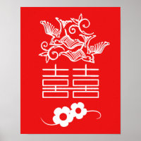 Love Birds - Double Happiness - Feng Shui Wall Art