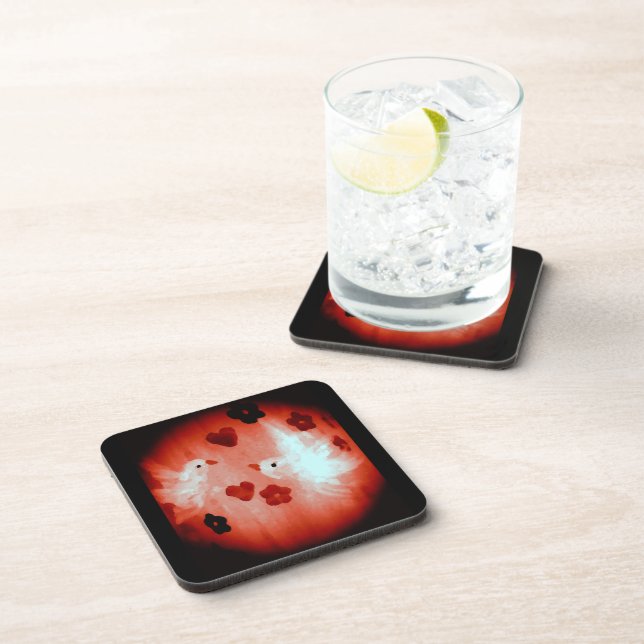 Love Birds Dove Coaster (Right Side)