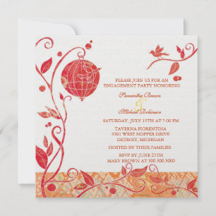 Love Birds: Engagement Invitations