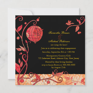 Love Birds: Engagement Invitations