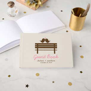Love Birds Fall Wedding Guest Book