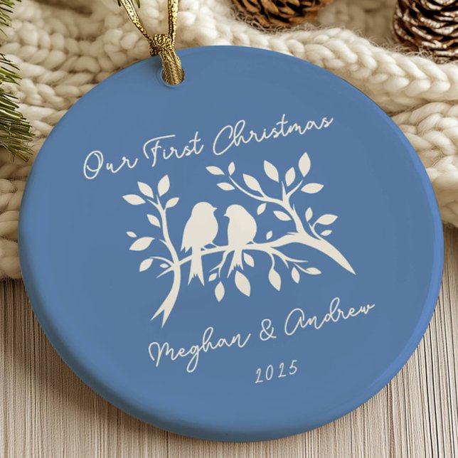 Love Birds First Christmas Ornament (Creator Uploaded)