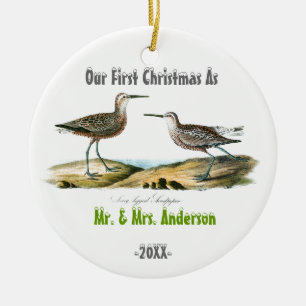Love Birds First Christmas Together Ornament