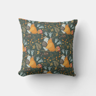 Love Birds Floral Bohemian Pattern Cushion