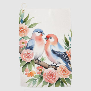 Love Birds  Golf Towel