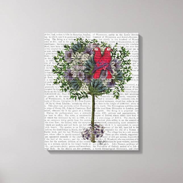 Love Birds in a Tree Canvas Print (Front)