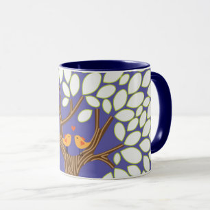 Love Birds in a Tree (Night) Mug