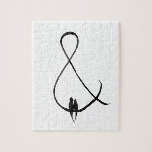 Love Birds in an ampersand Jigsaw Puzzle