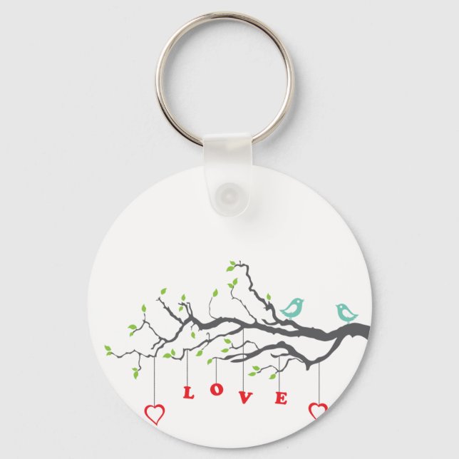 Love Birds Key Ring (Front)