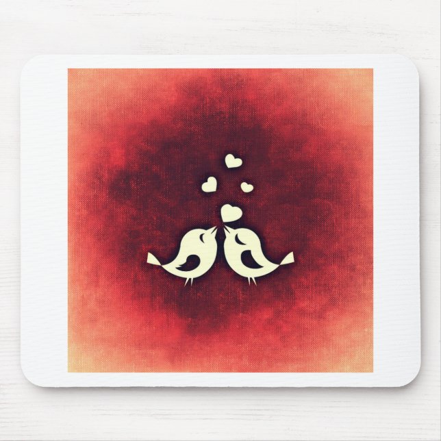 Love birds mouse mat (Front)