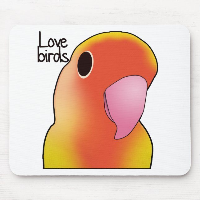 Love Birds Mouse Mat (Front)