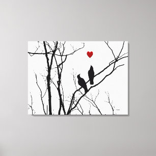 Love Birds on Canvas