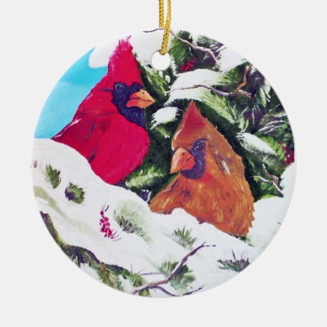 Love Birds Ornament (Front)