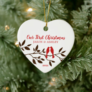 Love Birds Our First Christmas Ornament
