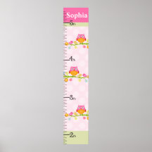 Love Birds & Owl Branch Growth Chart Keep at 8x44!