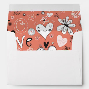 Love Birds Pattern Envelope