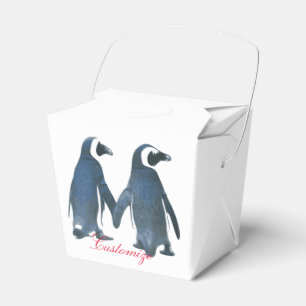 Love Birds Penguin Couple Thunder_Cove Favour Box