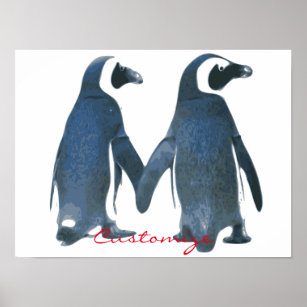 Love Birds Penguin Couple Thunder_Cove Poster