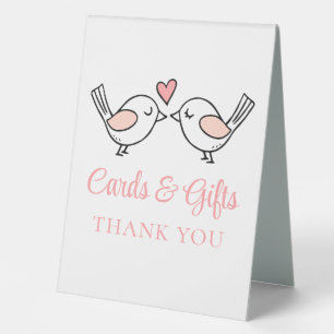 Love Birds Pink Lovebirds Wedding Cards & Gifts