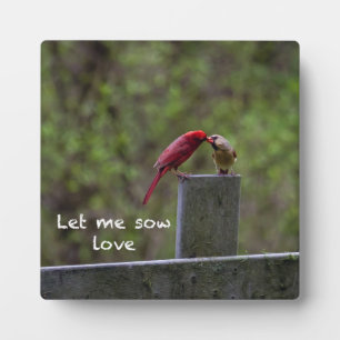 Love Birds -- Plaque