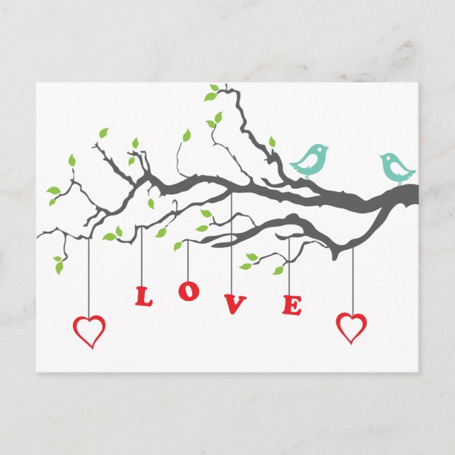 Love Birds Postcard (Front)