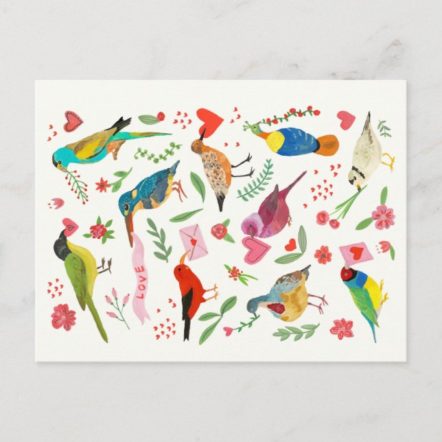 Love Birds Postcard (Front)