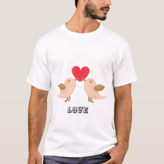 Love Birds Romance  T-Shirt