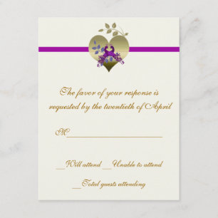 Love Birds RSVP Card