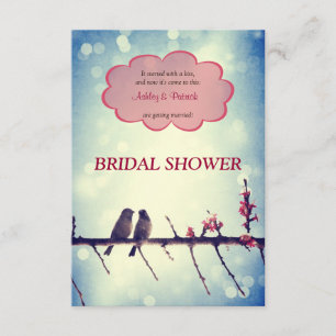 Love birds story 2 Bridal Shower Invitation