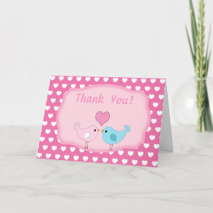 Love Birds  Thank You Card