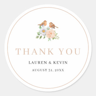 Love birds Thank you Sticker