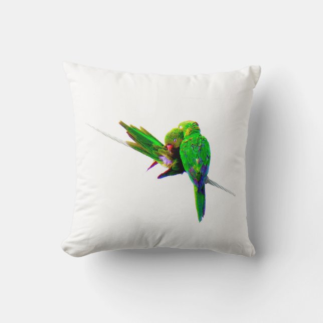 ~Love Birds~ THROW PILLOW, CUSTOMIZE IT! Cushion (Front)