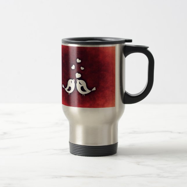 Love birds travel mug (Right)