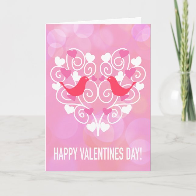 Love Birds Valentines Day Card (Front)
