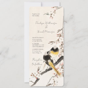 Love Birds - Vintage Art Wedding Invitation