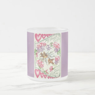 Love Birds Vintage Valentine Mug