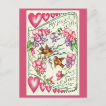 Love Birds Vintage Valentine's Day Postcard