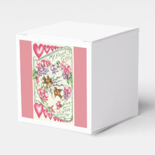 Love Birds Vintage Valentine's Day Treat Box