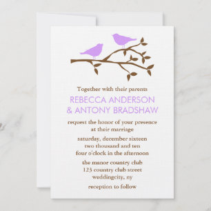 Love Birds Wedding Invitations