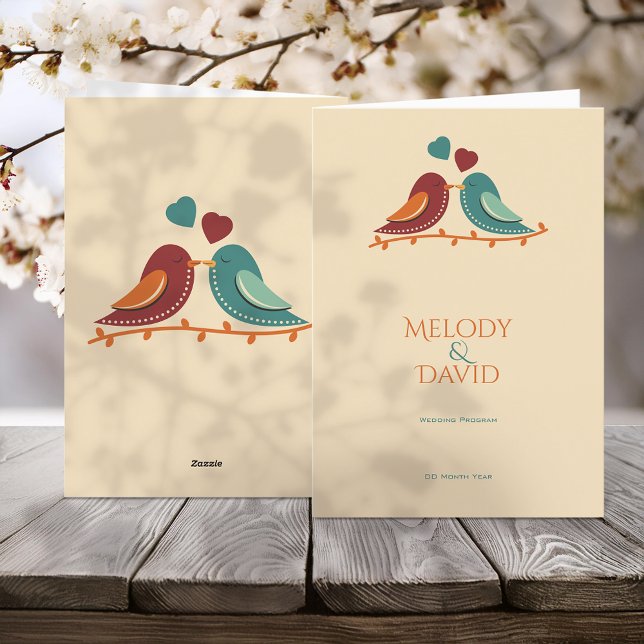 Love Birds Wedding Programme (Creator Uploaded)