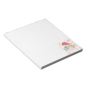 Love Birds Wedding Valentines Notepad