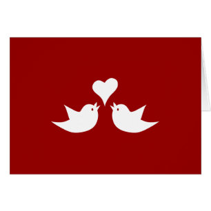 Love Birds with Heart Wedding Enagement