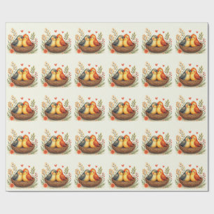 Love Birds Wrapping Paper