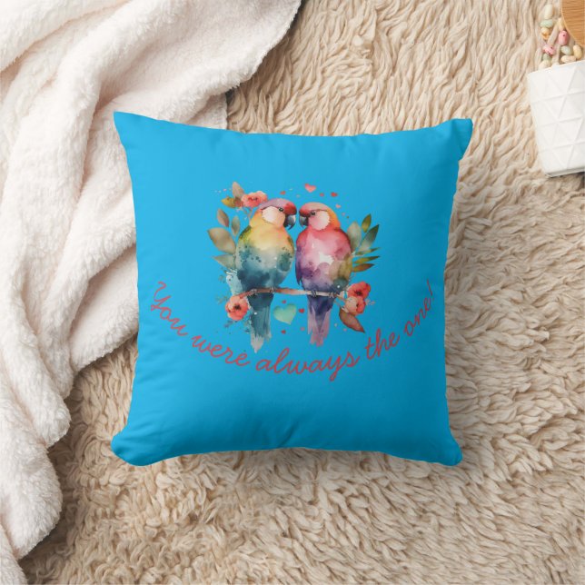 Love Birds. You were always the ONE! Cushion (Blanket)