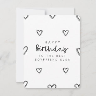 Love Birthday Card for Him Boyfriend