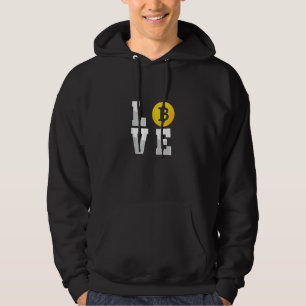 Love Bitcoin Crypto Currency Coin Btc Money Wallet Hoodie