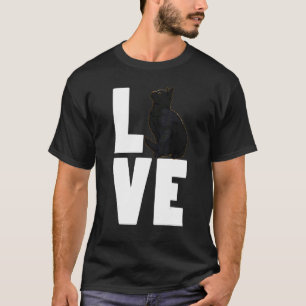 Love Black Cat  Pet  Men Dark Cat 2 T-Shirt