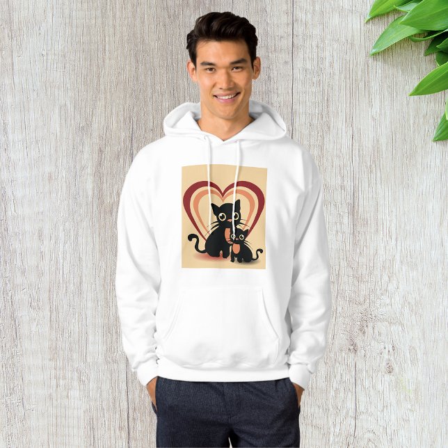 Love Black Cats Mens Hoodie (Creator Uploaded)