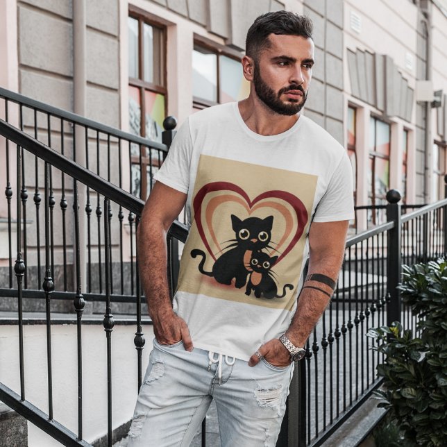 Love Black Cats Mens T-Shirt (Creator Uploaded)