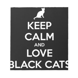 Love Black Cats Notepad